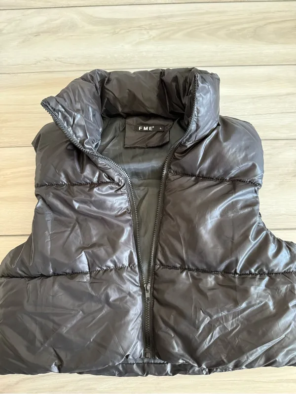 FME Lightweight Puffer Vest Black Large NWOT - Image 4