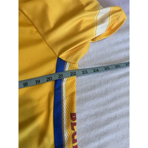 Retro Cycling‎ Jersey 2XL Full Zip Short Sleeve Yellow/Blue Paps Blue Ribbon EUC - Image 5