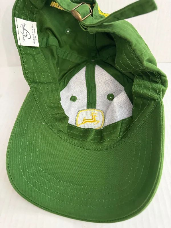 Cary Francis John Deere Green Baseball Cap with Yellow Logo - Image 6