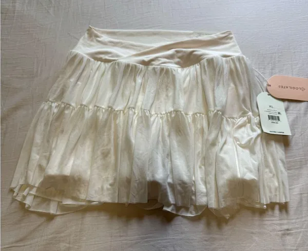 Blogilates Women's Ballerina Skort - Cream XL - Image 4
