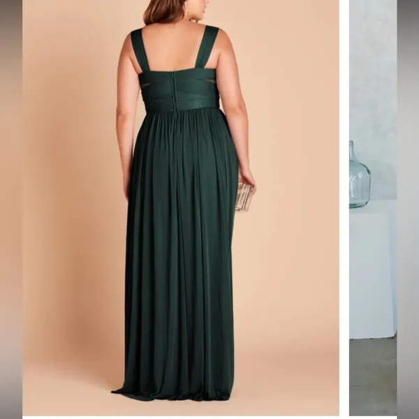 Birdy grey ELSYE DRESS MESH EMERALD bridesmaids dress size medium green wedding - Image 2