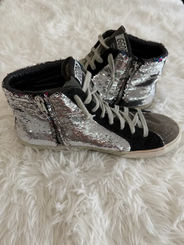 Golden Goose Slide High Top Sneakers - Image 4