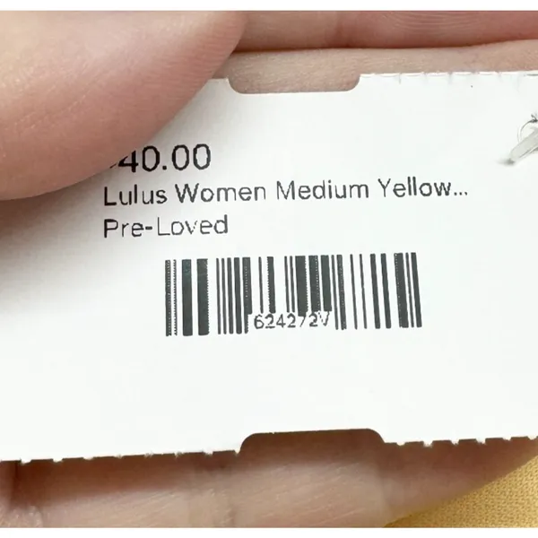 Lulus‎ Dress Women Medium Love Poem Canary Yellow Lace Overlay Sleeveless Mini - Image 3