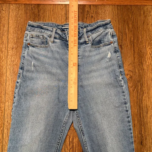 Old Navy Higher High-Rise Flare Jeans Medium Wash Mary Kate Size 8 western boho - Image 6