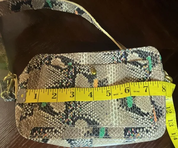 Madewell The Transport Camera Bag in Multicolor Snake-Embossed Leather - Image 9