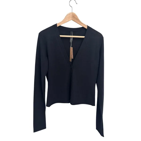 New Skims Featherweight Cashmere Cardigan Onyx Large New with tags - Image 5