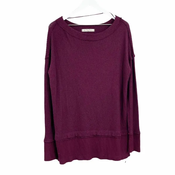 Free People North Shore Purple Thermal SZ XS - Image 5