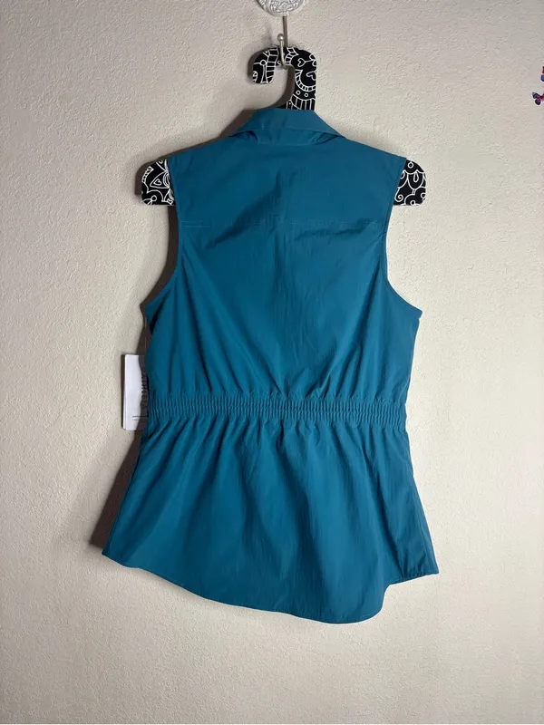 Athleta Poplin Levitate Tank size small - Image 2