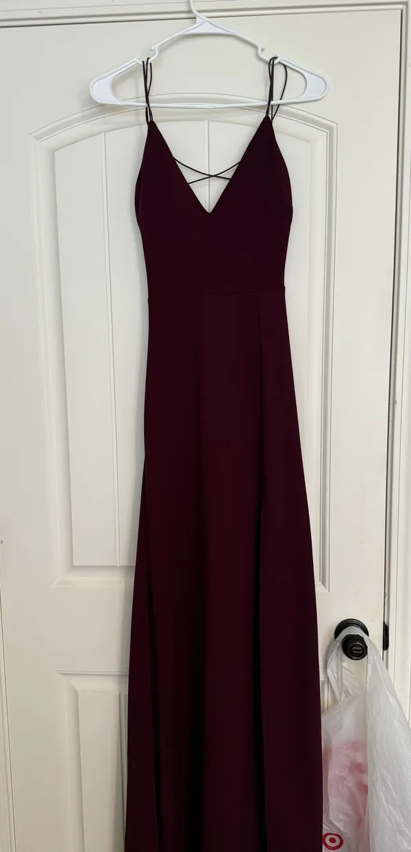 Windsor Maroon Long Dress - Image 4