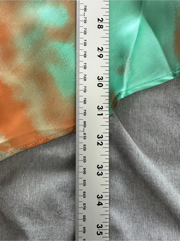 Hello Molly Starts With A Kiss Wrap Dress Orange Aqua Size 4/S NEW NWT Tie Dye - Image 10