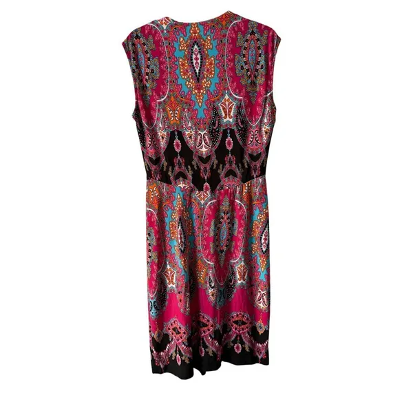 Glamour Y2K Women's Size 14‎ Floral Black Dress - Image 4