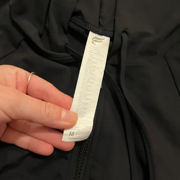 Fabletics Black Cropped Athletic Jacket Size Medium - Image 2