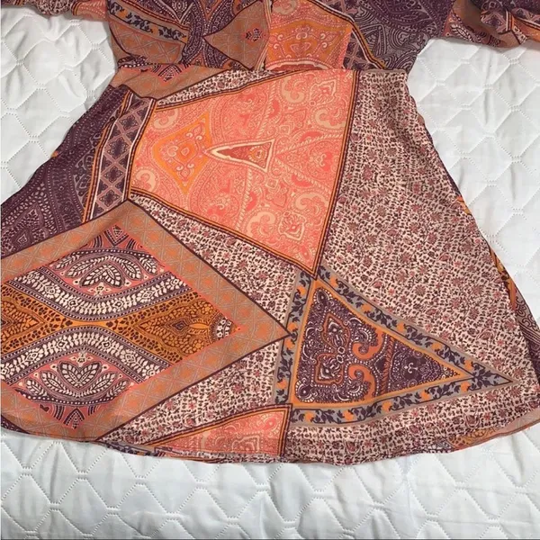 NWT divine heritage paisley orchid mini dress s‎ - Image 8