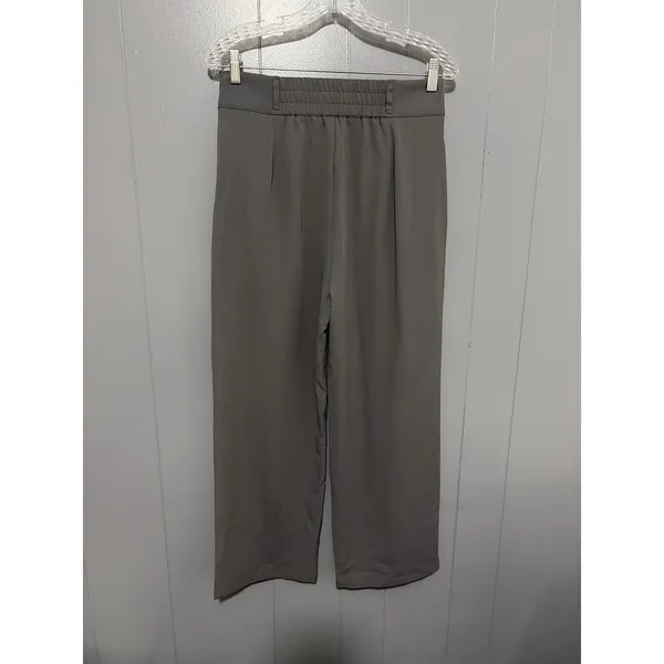Halara Flex™ Gray High Waisted Body Sculpt Waist-Slimming Wide Leg Work Pants MP - Image 2