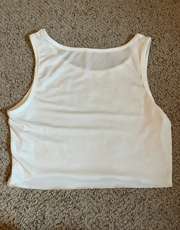 Plain white tank top Size M - Image 2