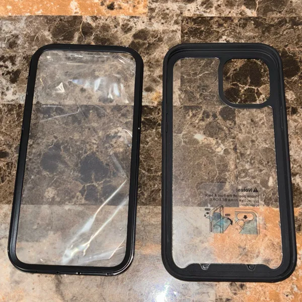 12 Pro Max Built in screen protector phone case 💯💯✅✅✅ Multiple - Image 11