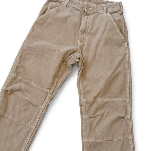 Brandy melville tan corduroy straight leg pants - Image 2