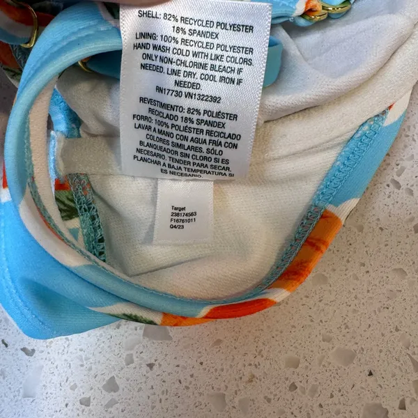 Wild Fable Women Blue Orange Fruit Print‎ Underwire Bikini Top Size Small S - Image 6