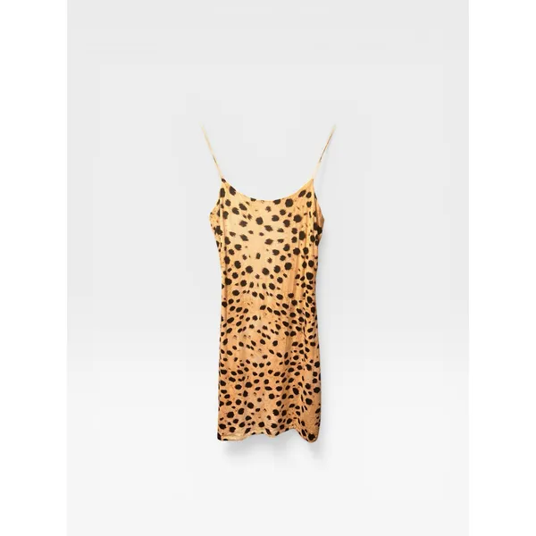 Aritzia Wilfred leopard print mini slip dress Small - Image 3