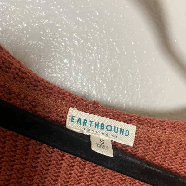 Earthbound Orange Bolero Cardigan Small Fairycore Fairy Grunge Knit Autumn Fall - Image 3