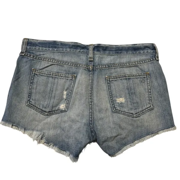 Rag & Bone Distressed Denim Shorts - Image 2