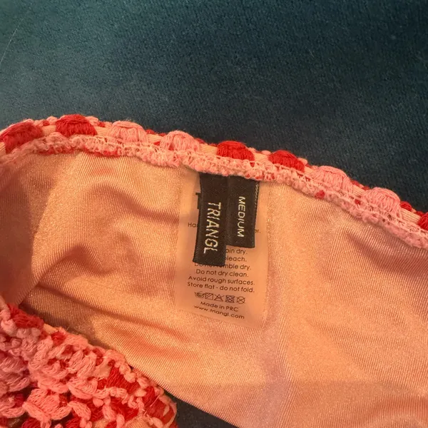 Triangl Swimwear Pink and Red Bikini - Image 3