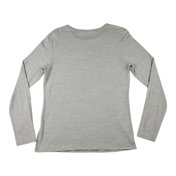American Giant Women's Top L Large Base Layer Merino Wool Blend Gray Long Sleeve - Image 9