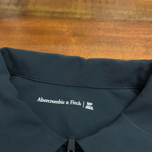 Abercrombie & Fitch Traveler Zip-Up Jumpsuit Dark Navy Blue M Petite - Image 6