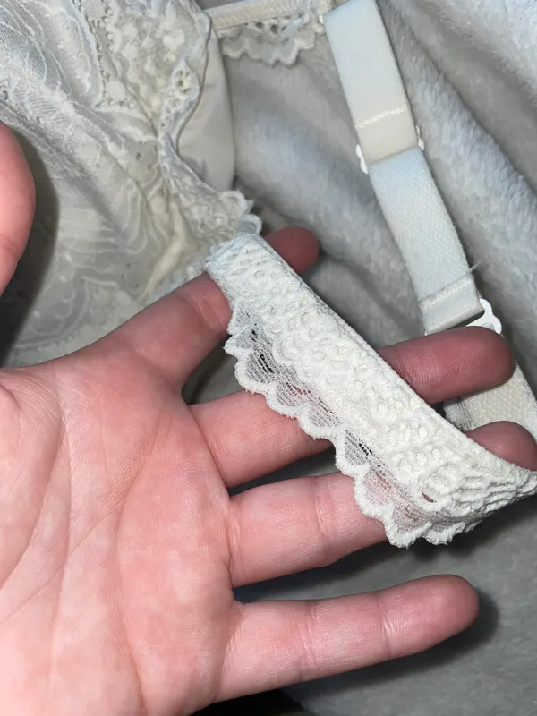 White Bralette Size XL - Image 4