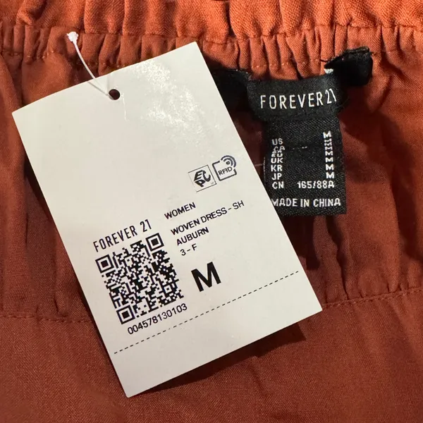Forever 21 Medium A-Line Dress Sleeveless Lined Adjustable Straps Empire Waist - Image 9