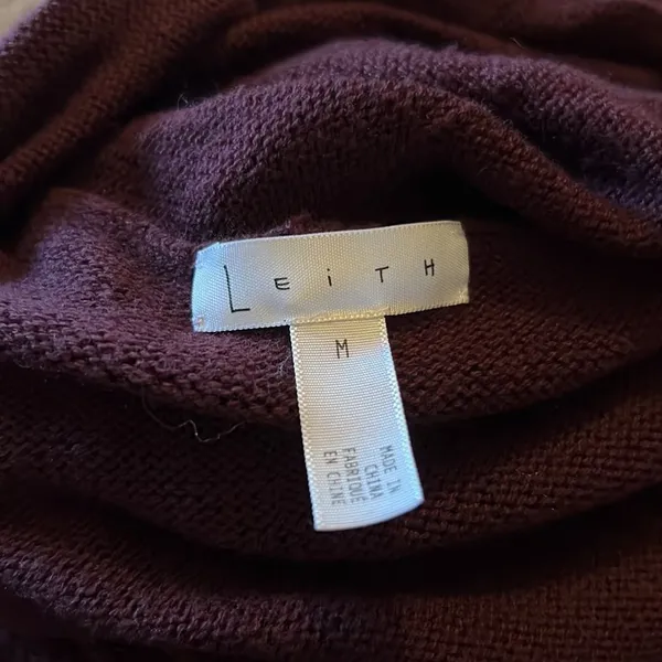 Leith purple open‎ front cardigan M - Image 6