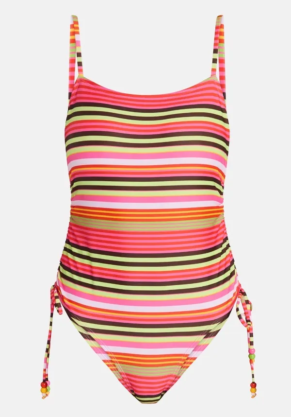 Striped cheeky one piece swimsuit - Image 4