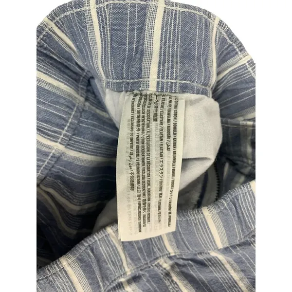 Hollister Women's Blue & White Stripe Pants - Image 6