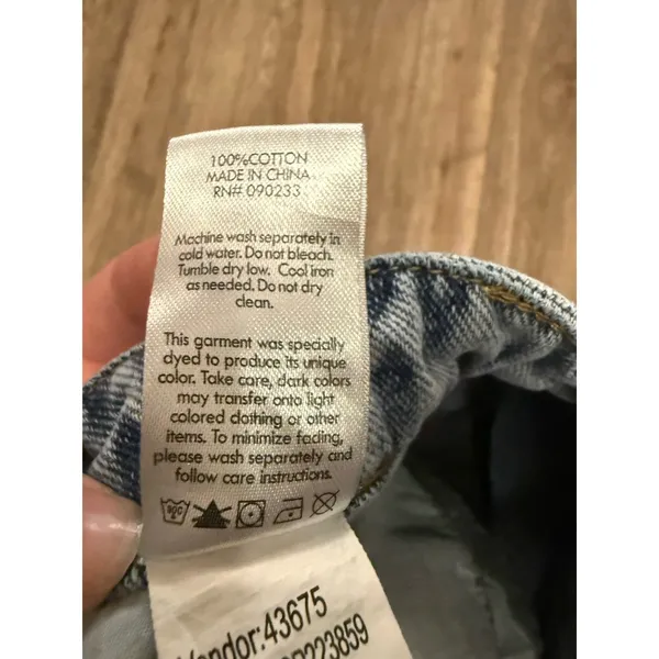 PACSUN‎ - Blue Denim Mom Shorts, Women's 26, MUST SEE! 100% Cotton - Image 9