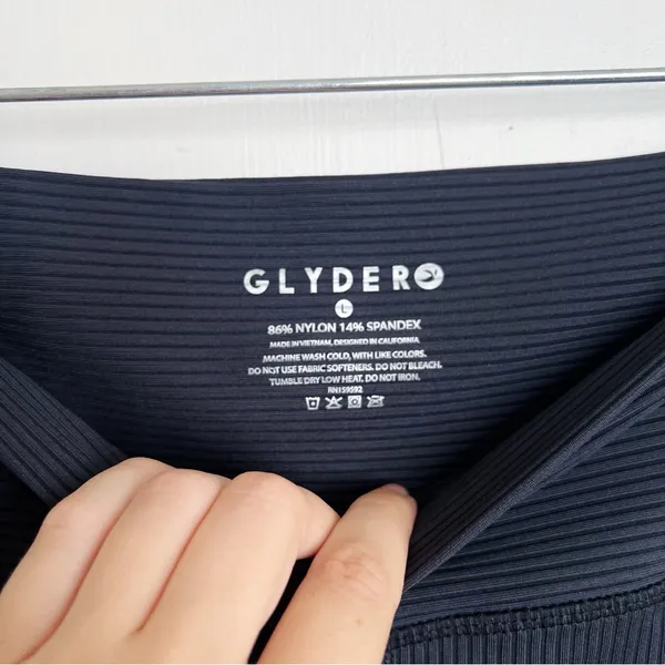 GLYDER • Jubilant Leggings black ribbed texture high rise workout athletic - Image 4