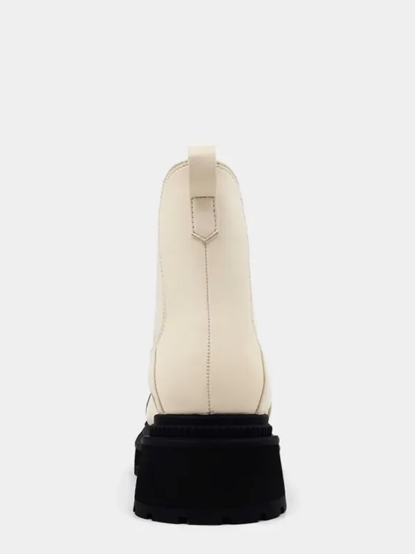NEW SHUSHOP Zeina Lug Sole Chelsea Boot 10 M, BONE - Image 5