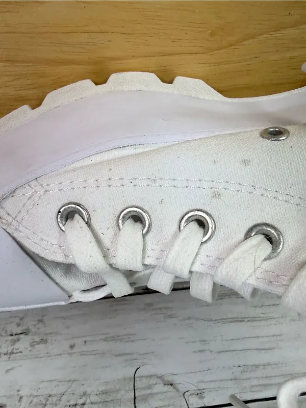 Converse Chuck Taylor All Star Lug Sole Platform Hi Cut White Canvas Sneakers - Image 6