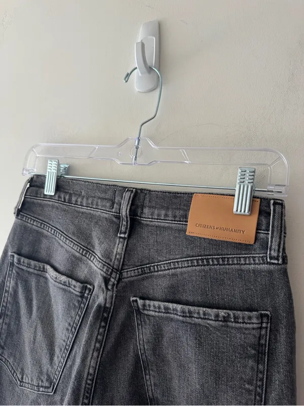 Citizens of Humanity Daphne Crop Jeans Washed Charcoal Gray - Image 9