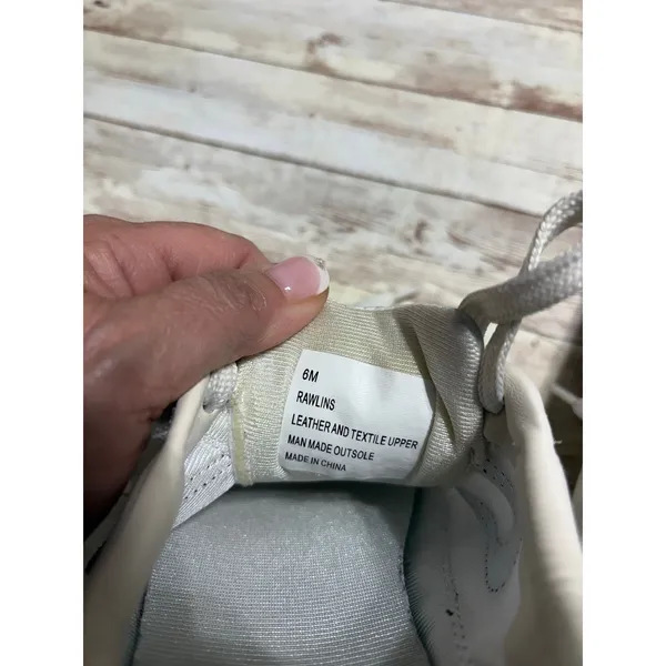 Tretorn Rawlings 2.0 Sneakers Anthropologie White Navy Blue Gray Women's Size 6M - Image 5