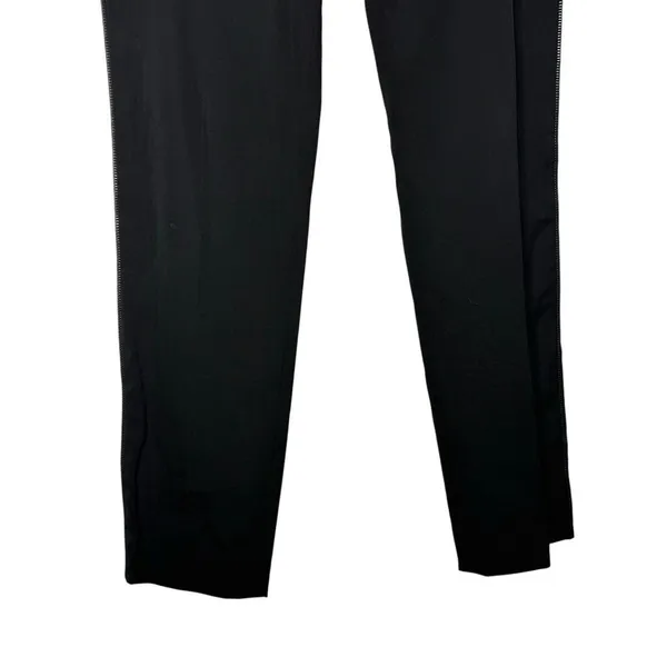 Theory Black Wool Straight Leg Pants Size 4 Zipper Ankle Quiet‎ Luxury Capsule - Image 12