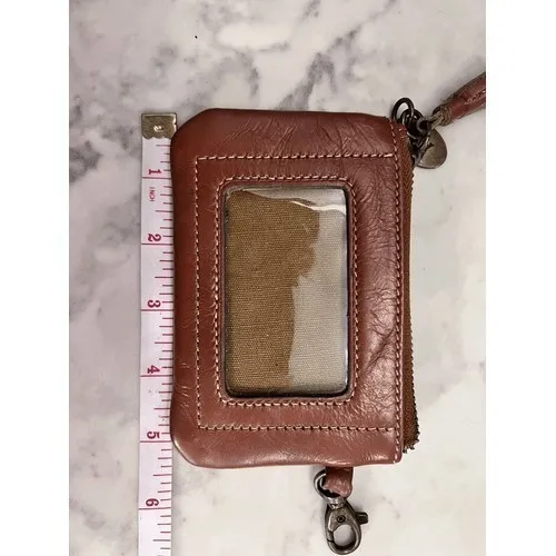 Jack‎ Mason Brown Leather ID Holder Coin Pouch Texas A&M Charm Tassel Zipper - Image 6