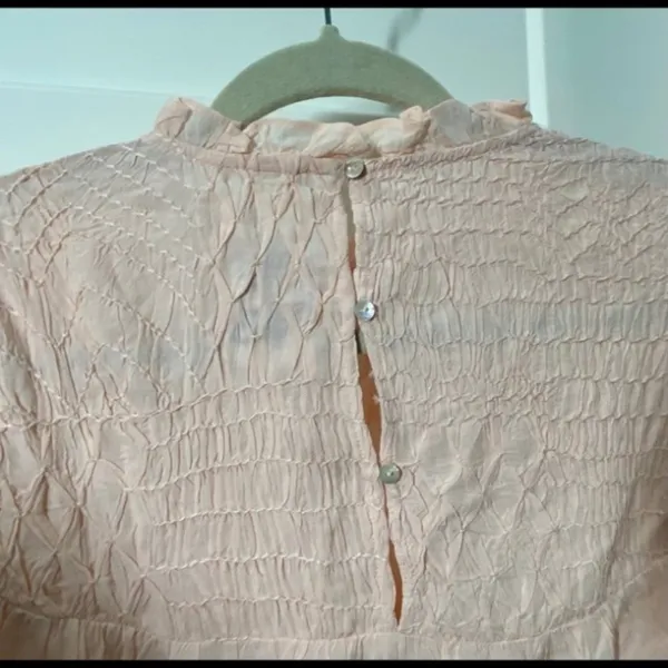 Free People Smocked In Time Blouse. Size Small - Image 6