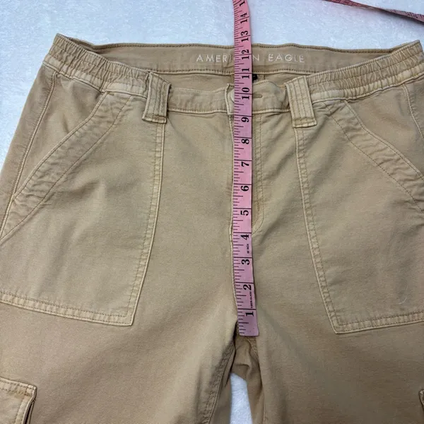 American Eagle Outfitters Tan Cargo Pants‎ size 12 - Image 5