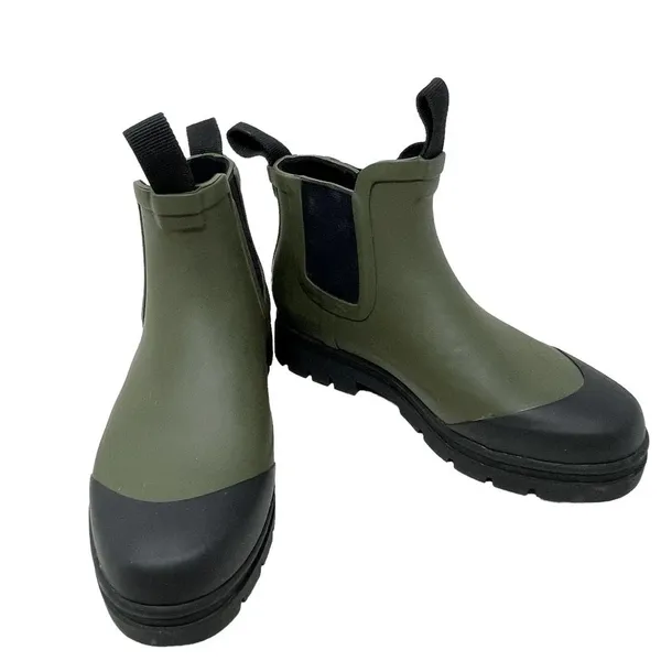 Everlane The Rain Boot in Surplus Green Olive‎ Chelsea Size US 5 - Image 4