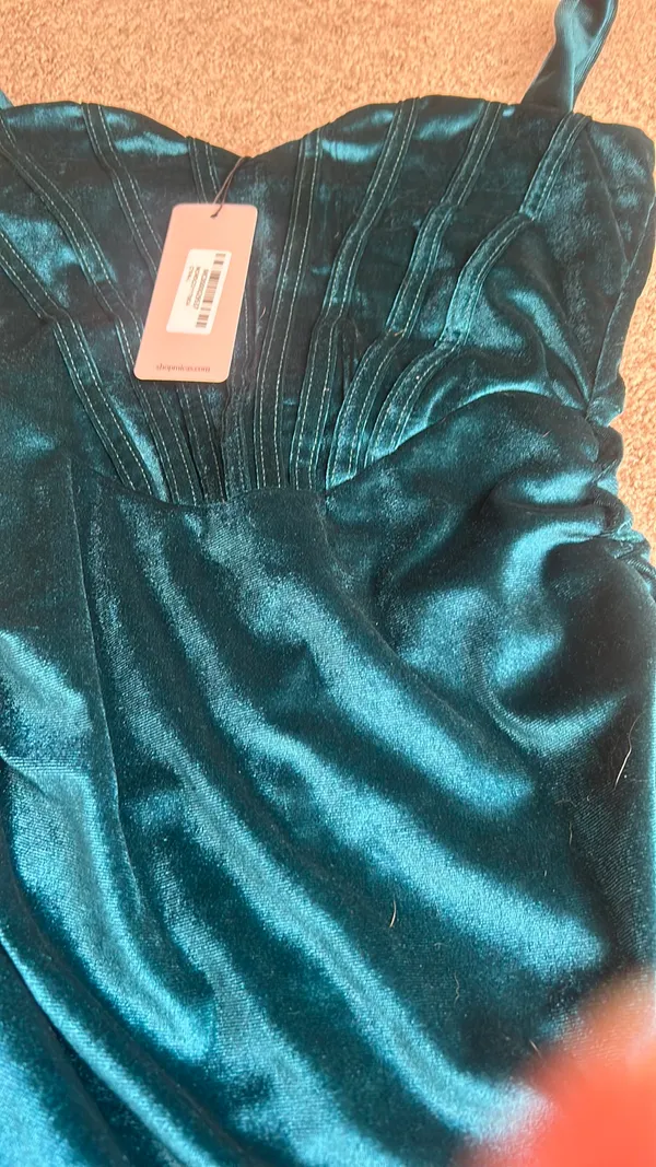 Micas Teal Blue Dress - Image 4