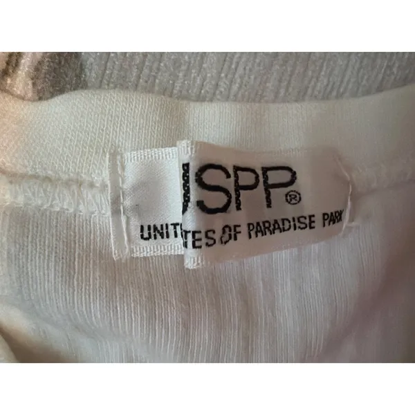 Vintage 90s USPP All Over Print Ribbed Shirt Small Polar Bear Water Ski AOP - Image 2