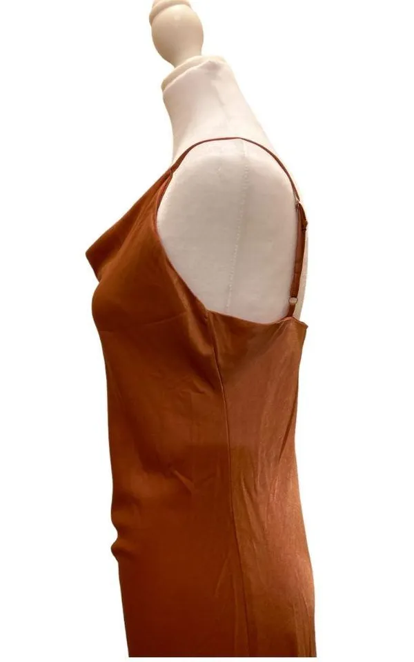 Thanth Women's Sleeveless Spaghetti Strap Satin Dress - Image 7