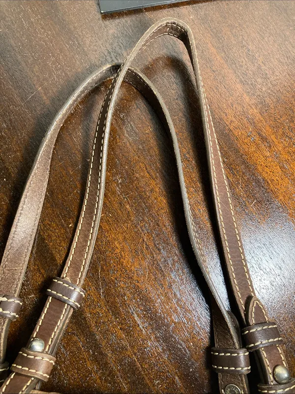 Dooney & Bourke Stripe Print Tote with Brown Trim - Image 11