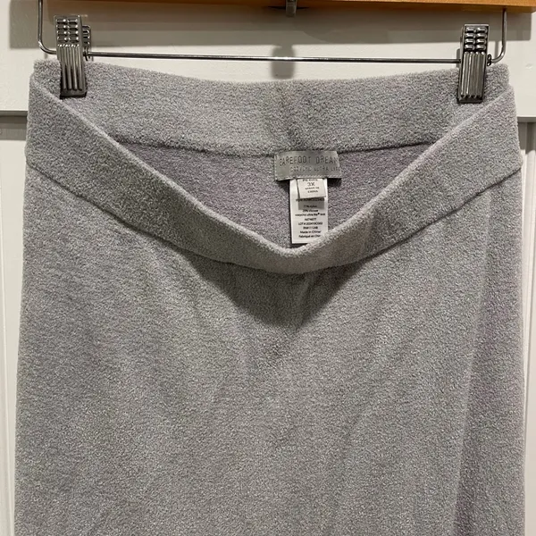Barefoot Dreams CozyChic Ultra Lite Pants‎ Womens 3X Petite Grey Loungewear Knit - Image 2