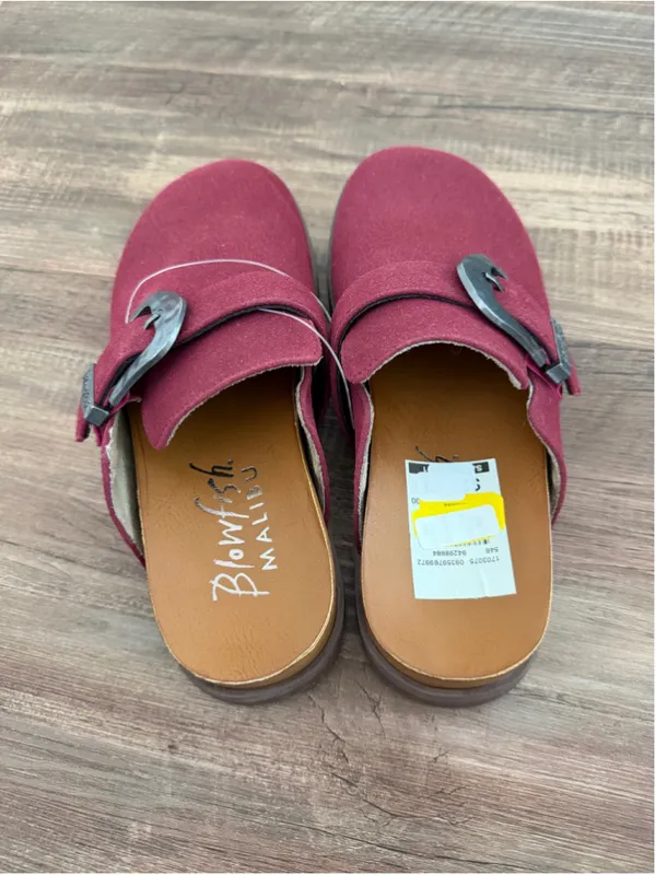 Women's Blowfish Malibu Burgundy Clogs Size 8 - Image 2